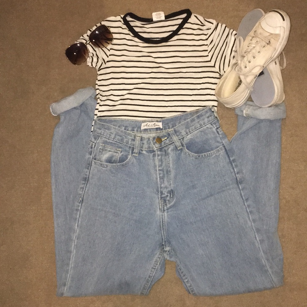 High-Waisted Vintage Mom Jeans